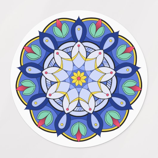 Mandala Pattern 01 Labels (Design 1)