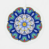 Mandala Pattern 01 Metalen Ornament (Voorkant)