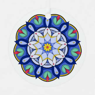 Mandala Pattern 01 Metalen Ornament