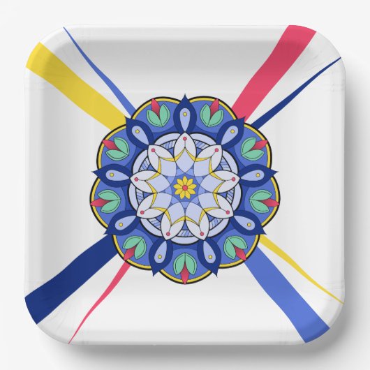 Mandala Pattern 01 Paper Bord (Voorkant)