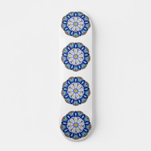 Mandala Pattern 01 Skateboard (Voorkant)