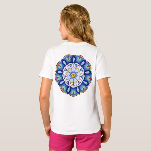 Mandala Pattern 01 T-shirt (Achterkant volledig)