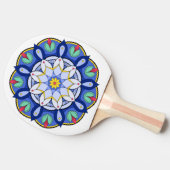 Mandala Pattern 01 Tafeltennisbatje (Zijkant)