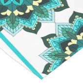 Mandala Pattern 02 in aqua Medium Table Runner Tafelloper (Hoek)