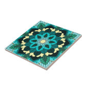 Mandala Pattern 02 in aqua Tegeltje (Zijkant)