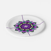 Mandala Pattern 02 in Bord paars papier (Gekanteld)