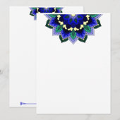 Mandala Pattern 02 in dark blue Program Programma (Voorkant / Achterkant)