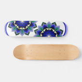 Mandala Pattern 02 in dark blue Skateboard (Horizontaal)