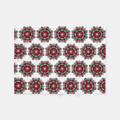 Mandala Pattern 02 in deep - roze Fleece Blanket Deken (Voorkant (Horizontaal))