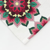 Mandala Pattern 02 in deep - roze Fleece Blanket Deken (Hoek)