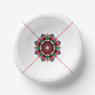 Mandala Pattern 02 in diep roze Bord papier