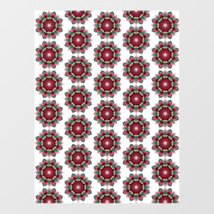 Mandala Pattern 02 in diep roze Raamsticker