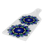 Mandala Pattern 02 in donkerblauw Snijplank (Hoek)