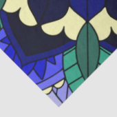 Mandala Pattern 02 in donkerblauw Tissuepapier (Detail)