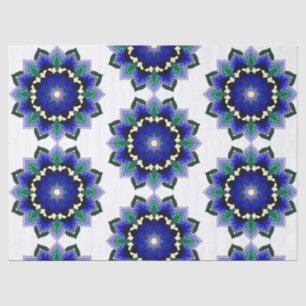 Mandala Pattern 02 in donkerblauw weefselpapier Tissuepapier