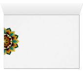 Mandala Pattern 02 in geel & tan (Binenzijde Horizontaal (Onderkant))