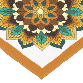 Mandala Pattern 02 in geel & tan Long Table Runn Lange Tafelloper (Hoek)
