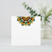 Mandala Pattern 02 in geel & tan Programma (Staand voorkant)