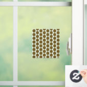 Mandala Pattern 02 in geel & tan Raamsticker (Huis)
