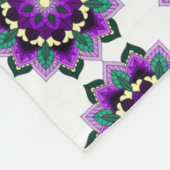 Mandala Pattern 02 in paars Fleece Deken (Hoek)