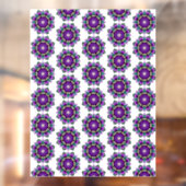 Mandala Pattern 02 in paars Raamsticker (Vel 2)