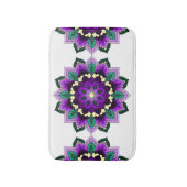 Mandala Pattern 02 in purple Badmat (Voorkant Verticaal)