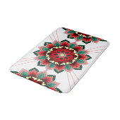 Mandala Pattern 02 in Red Bath Mat (Gekanteld)
