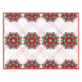 Mandala Pattern 02 in Red Tablecloth Tafelkleed (Voorkant (Horizontaal))