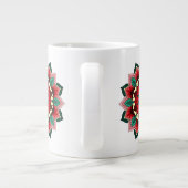 Mandala Pattern 02 in rood Extra Grote Beker (Achterkant)