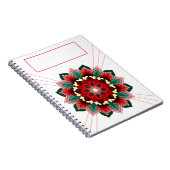Mandala Pattern 02 in rood Notitieboek (Rechterzijde)