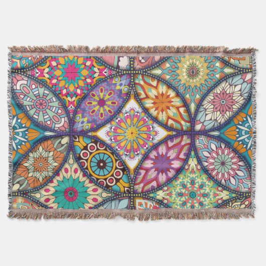 Mandala Pattern - Blanket Deken (Voorkant)