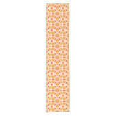 Mandala Pattern, Brick Red, Rust, Gold Korte Tafelloper (Voorkant)