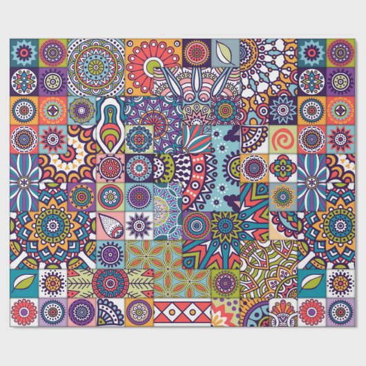 Mandala Pattern Cadeaupapier (Vlak)