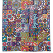 Mandala Pattern Douchegordijn (Voorkant)