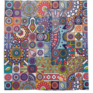 Mandala Pattern Douchegordijn