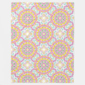 Mandala Pattern Fleece Deken (Voorkant)