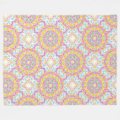 Mandala Pattern Fleece Deken (Voorkant (Horizontaal))