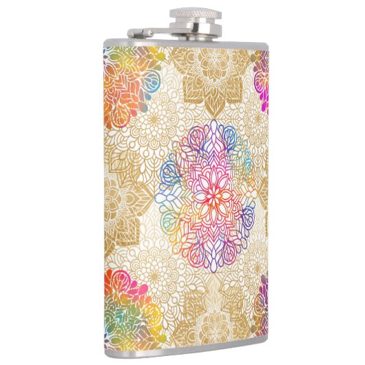 Mandala Pattern Heupfles (Rechts)