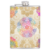 Mandala Pattern Heupfles (Voorkant)