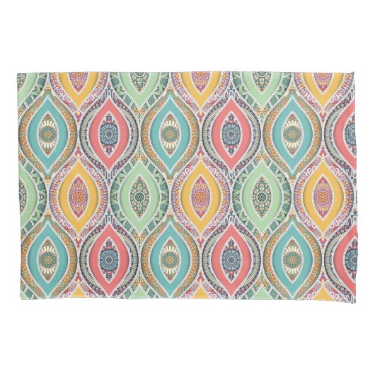 Mandala Pattern Kussensloop (Voorkant-Links)