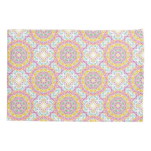 Mandala Pattern Kussensloop (Achterkant-Links)