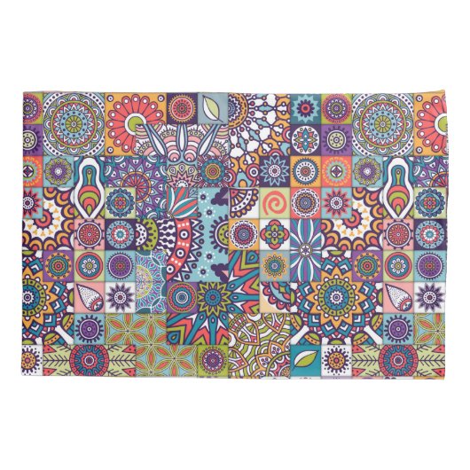 Mandala Pattern Kussensloop (Achterkant-Links)