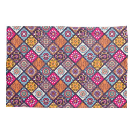 Mandala Pattern Kussensloop (Achterkant-Links)