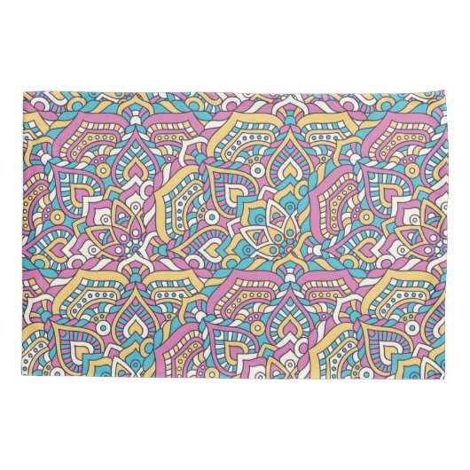 Mandala Pattern Kussensloop (Achterkant-Links)