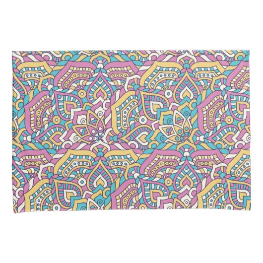 Mandala Pattern Kussensloop (Voorkant-Rechts)