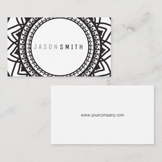 Mandala Pattern Visitekaartje (Voorkant / Achterkant)