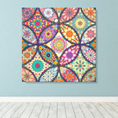 Mandala Pattern - Wrapped Canvas (Insitu (Houten vloer))