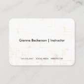 Mandala Pattern | Yoga Pose Logo Visitekaartje (Achterkant)