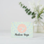 Mandala Pattern | Yoga Pose Logo Visitekaartje (Staand voorkant)