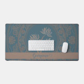 Mandala personnalisé doré et sarcelle de style roc (Clavier et souris)